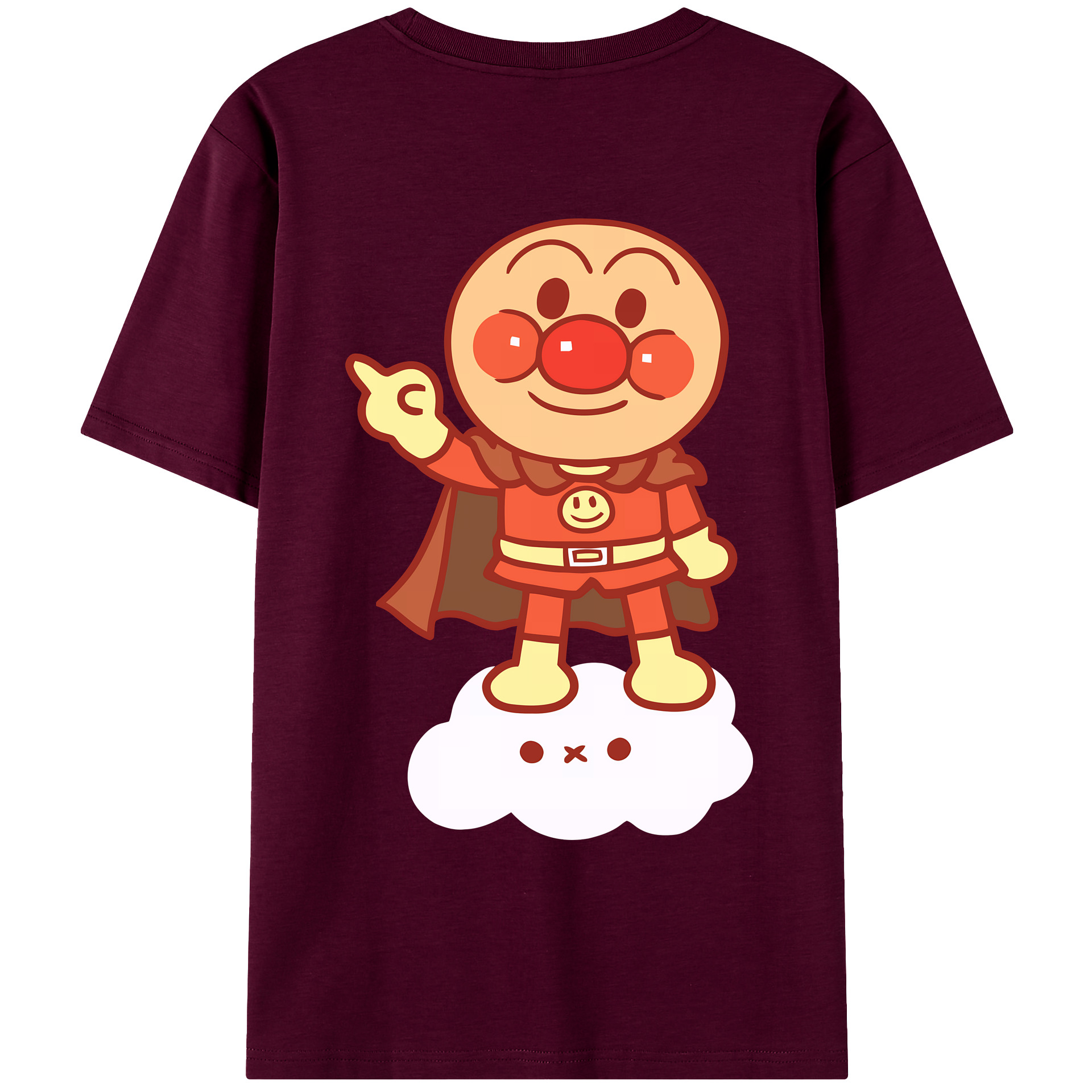 （画像用） アンパンマン Anpanman レディース半袖Tシャツ(バックプリント)